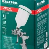 Краскопульт пневматический KRAFTOOL "PRO" Jeta 4000, HVLP, c верхним бачком, 1,3мм 06555-1.3 купить в Тобольске