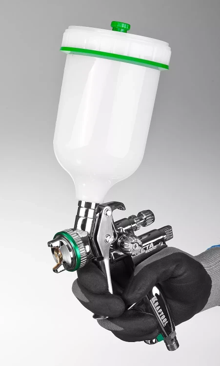 Краскопульт пневматический KRAFTOOL "PRO" Jeta 4000, HVLP, c верхним бачком, 1,3мм 06555-1.3 купить в Тобольске