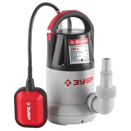 Насос ЗУБР погружной, дренажный, для чистой воды, 110 л/мин, 250Вт ЗНПЧ-250 купить в Тобольске