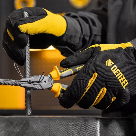 Плоскогубцы комбинированные 180 мм Denzel 17081, трехкомпонентные рукоятки купить в Тобольске