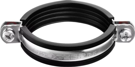 Хомут трубный с гайкой, оцинкованный, 2 1/2&quot;, 6шт, ЗУБР Мастер 37850-75-80 37850-75-80 купить в Тобольске