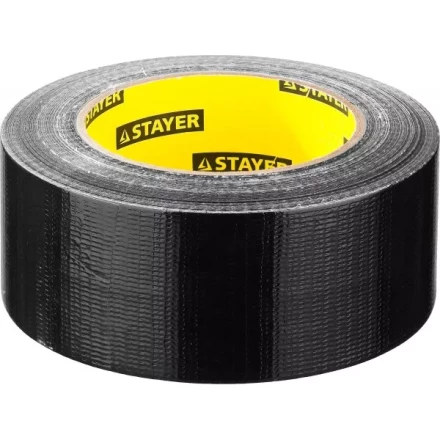 Армированная лента, STAYER Professional 12086-50-50, универсальная, влагостойкая, 48мм х 45м, черная 12086-50-50 купить в Тобольске