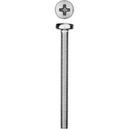 Винт DIN 7985 M4x40мм, 9шт, кл. пр. 4.8, оцинкованный, ЗУБР 303156-04-040 купить в Тобольске