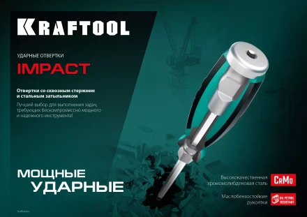 Ударные отвертки IMPACT 250033-5 купить в Тобольске