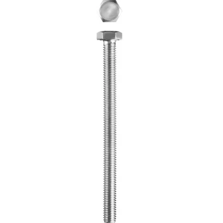 Болт ЗУБР &quot;МАСТЕР&quot; с шестигранной головкой, ГОСТ 7798-70, класс прочности 5.8, оцинкованный, M6x80мм, 5кг 303080-06-080 купить в Тобольске