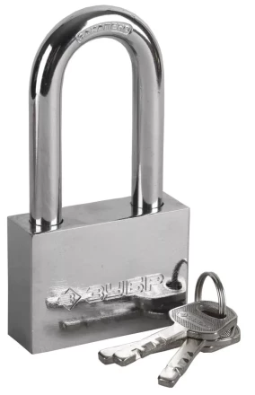 Замок ЗУБР &quot;МАСТЕР&quot; навесной, стальной корпус, закаленная удлиненная дужка, 60мм 3710-60-1 купить в Тобольске