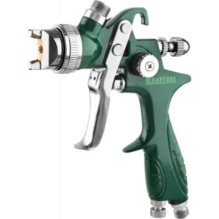 Краскопульт пневматический KRAFTOOL AirKraft, HVLP, с верхним бачком, 1,7мм 06522-1.7 купить в Тобольске