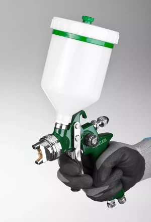 Краскопульт пневматический KRAFTOOL AirKraft, HVLP, с верхним бачком, 1,7мм 06522-1.7 купить в Тобольске