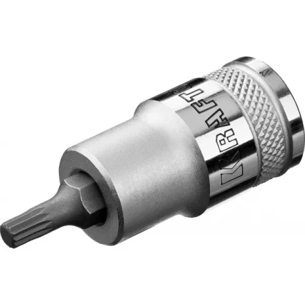 Торцовая бита-головка KRAFTOOL &quot;INDUSTRIE QUALITAT&quot;, материал S2, SPLINE, сатинированная, 1/2&quot;, M5 27911-05_z01 купить в Тобольске