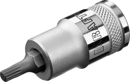 Торцовая бита-головка KRAFTOOL &quot;INDUSTRIE QUALITAT&quot;, материал S2, SPLINE, сатинированная, 1/2&quot;, M5 27911-05_z01 купить в Тобольске