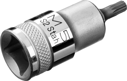 Торцовая бита-головка KRAFTOOL &quot;INDUSTRIE QUALITAT&quot;, материал S2, SPLINE, сатинированная, 1/2&quot;, M5 27911-05_z01 купить в Тобольске