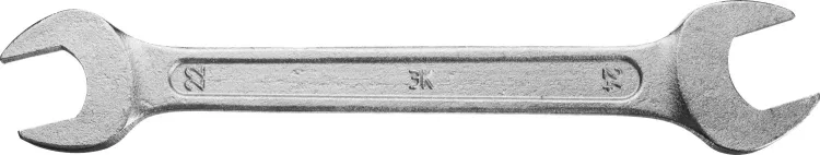 Ключ рожковый гаечный ЗУБР "СТАНДАРТ", оцинкованный, 22х24мм 27115-22-24 купить в Тобольске