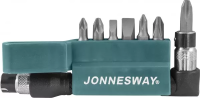 Компллект вставок  PH  PZ  SL4-7мм 1/4"DR 8 предметов S08H208S Jonnesway 47461