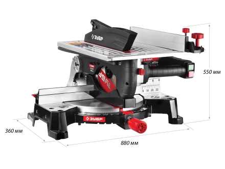 Пила торцовочная комбинированная 2 в 1 ЗПТК-255-1800 серия МАСТЕР купить в Тобольске