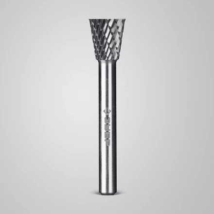 Зубр Твердосплавная борфреза N - обратный конус, 12 х 13 мм, угол 30° (28812-12-13) купить в Тобольске