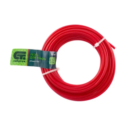 Леска для триммера круглая, 3.0 мм х 10 м, Россия Сибртех 961485 купить в Тобольске