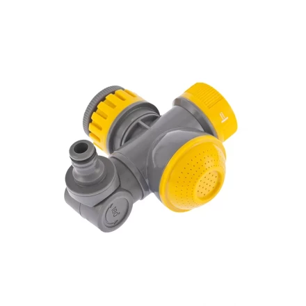 Соединитель для крана с внутренней резьбой 1/2&quot; - 3/4&quot; с переключателем и шарниром PALISAD LUXE 66253 купить в Тобольске