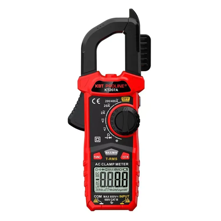 Токовые клещи цифровые КВТ KT 207A с True RMS (91919) купить в Тобольске