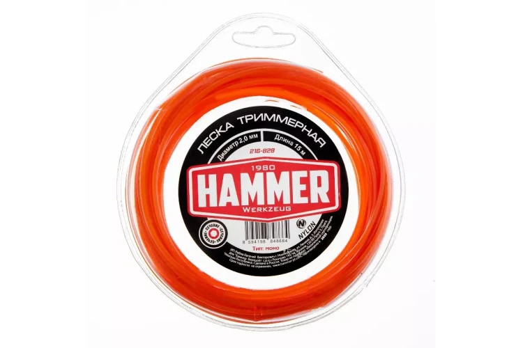 Леска для триммеров HAMMER 216-828 купить в Тобольске