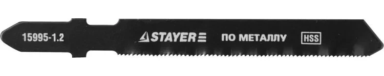 Полотна STAYER "PROFI", T218A, для эл/лобзика, HSS, по металлу (1-3мм), фигур. рез, EU-хвост., шаг 1,2мм, 50мм, 2шт 15995-1.2_z01 купить в Тобольске