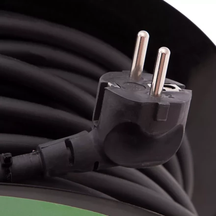 Удлинитель силовой 50 м, 16А, тип УХз16, КГ 3 x 1.5 мм, на стальной катушке, 4 розетки Сибртех 95877 купить в Тобольске