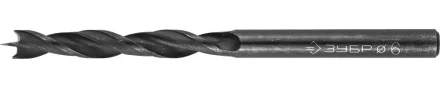ЗУБР. Сверло спиральное по дереву с М-образной заточкой, сталь 65Г, 6х90мм 29421-090-06 купить в Тобольске