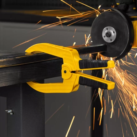 Струбцина клещеобразная Denzel, удлиненная 75 х 110 мм двухкомпонентные рукоятки, 20790 купить в Тобольске