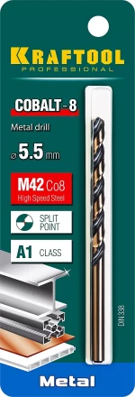 Сверла по металлу HSS-Co 29656-5.5 купить в Тобольске