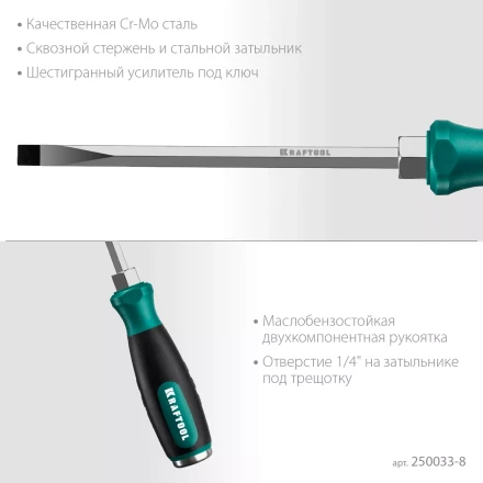 Ударные отвертки IMPACT 250033-8 купить в Тобольске