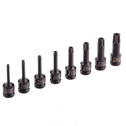 Набор ударных торцевых головок TORX 1/2&quot;,  в кейсе 8 шт Stels 13999 купить в Тобольске