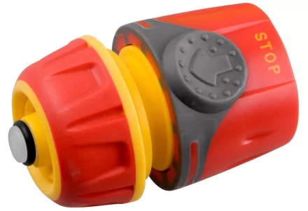 Соединитель GRINDA &quot;Premium&quot; с автостопом, пластмассовый с TPR, 1/2&quot; 8-426429 купить в Тобольске