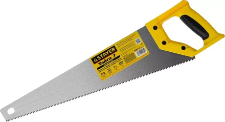 Ножовка универсальная (пила) &quot;Тайга-7&quot;, 450мм,7TPI, закаленный зуб, рез вдоль и поперек волокон, для средн заготовок, фанеры, ДСП,МДФ, STAYER 15050-45_z02 купить в Тобольске