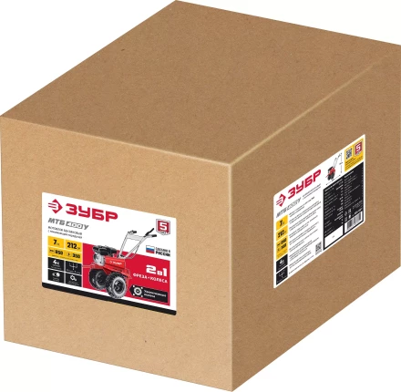 ЗУБР увеличенные колеса, 7 л.с., мотоблок с понижающей передачей (МТБ-400 У) купить в Тобольске