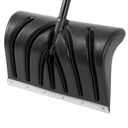 Лопата для уборки снега пластиковая, 490х325х1380 мм, стальной черенок, Palisad 61661 купить в Тобольске