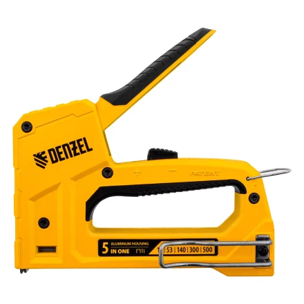 Степлер мебельный Denzel 40215, тип 53 и 13, 6-14мм, тип 140, 10-14мм, тип 300, 15мм, тип 500, 15мм купить в Тобольске