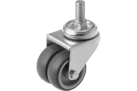 Колесо аппаратное поворотное SCtnd 25 50 мм двойное с болтом 1047170 купить в Тобольске