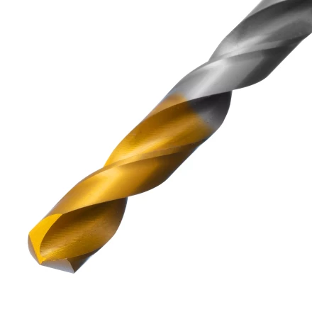 Сверло спиральное по металлу Denzel 8,5 x 117 мм, Р6М5, Golden Tip, 718240 купить в Тобольске