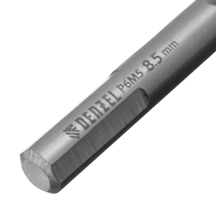 Сверло спиральное по металлу Denzel 8,5 x 117 мм, Р6М5, Golden Tip, 718240 купить в Тобольске