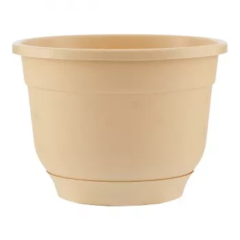 Горшок Флокс с поддоном бежевый 2,5 л PALISAD 69227 купить в Тобольске