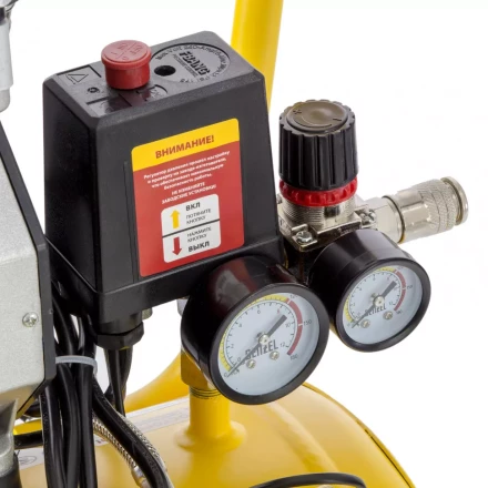 Компрессор безмаслянный Denzel DLS950/24 малошумный 58026 купить в Тобольске