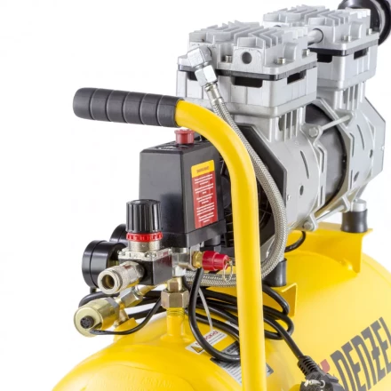 Компрессор безмаслянный Denzel DLS950/24 малошумный 58026 купить в Тобольске