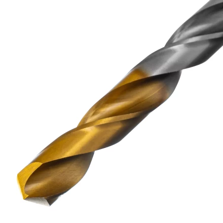 Сверло спиральное по металлу Denzel, 9 x 125 мм, Р6М5, Golden Tip, 718241 купить в Тобольске