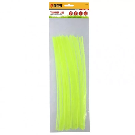 Леска для триммера квадратная нарезанная 2,4мм х 30 см 50 шт Flex cord Denzel 96103 купить в Тобольске