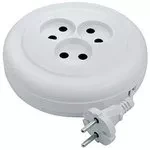 Удлинитель бытовой без заземления 5м 3 розетки 6A серия УХ6 DENZEL 95927 купить в Тобольске