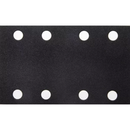 Лист шлиф. универс. URAGAN &quot;Оптимал. для тверд. пород дерева&quot; 8 отв. по линии, на липучке, для ПШМ, P120, 80х133мм, 50шт 907-22111-120-50 купить в Тобольске