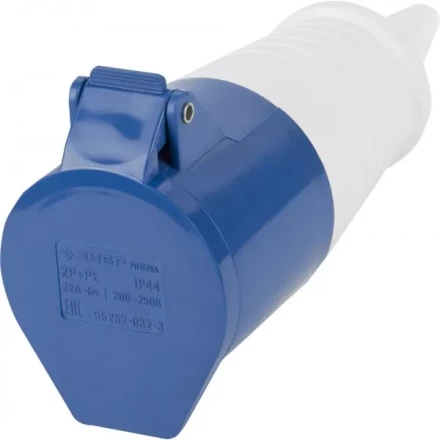 Розетка ЗУБР &quot;МАСТЕР&quot; переносная, 32A, 250B, 6ч 55252-032-3 купить в Тобольске