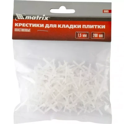 Крестики 2,0 мм для кладки плитки упаковка 200 штук Matrix 88087