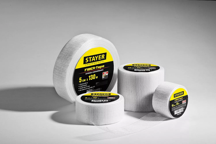 Серпянка самоклеящаяся FIBER-Tape, 5 см х 20м, STAYER Professional 1246-05-20 1246-05-20_z01 купить в Тобольске