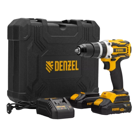 Дрель-шуруповерт аккумуляторная ударная бесщет Denzel CIDB-18-02, Li-Ion, 18 В 26145 купить в Тобольске