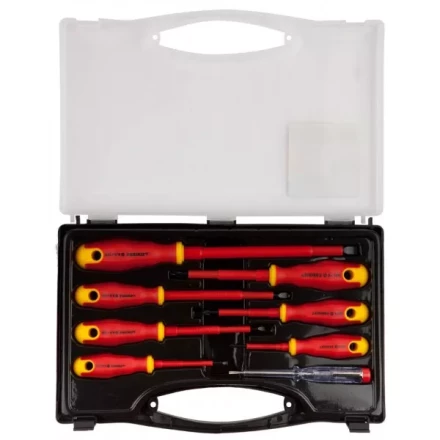 Набор STAYER &quot;PROFI&quot; &quot;ELECTRO&quot;: Отвертки диэлектрические, тестер, 100-250В, Cr-V, 8шт 25145-H8_z01 купить в Тобольске